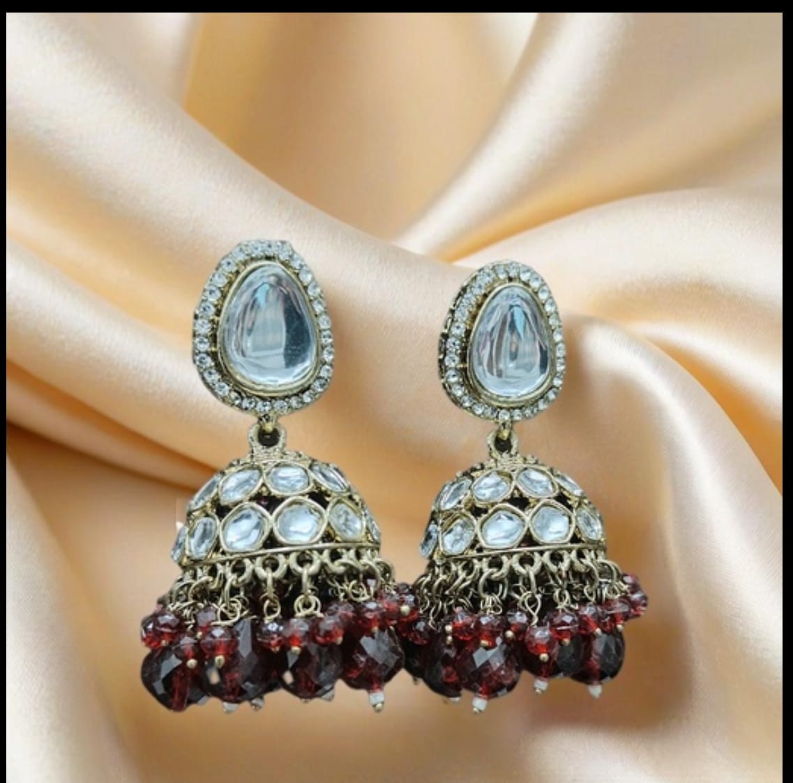 Silver Plated Alloy Jhumki Earring in Berlin