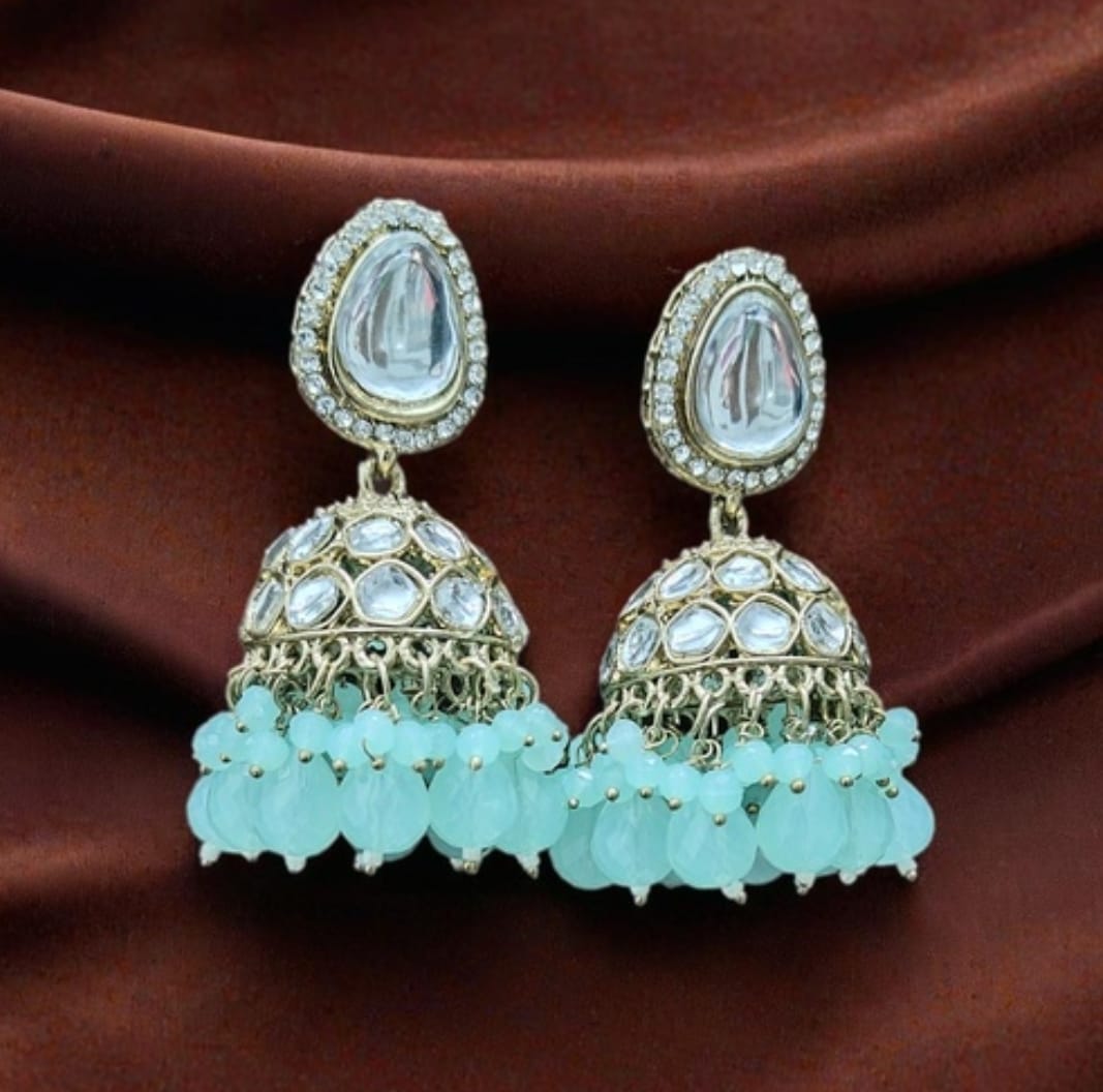 Silver Plated Alloy Jhumki Earring in Berlin