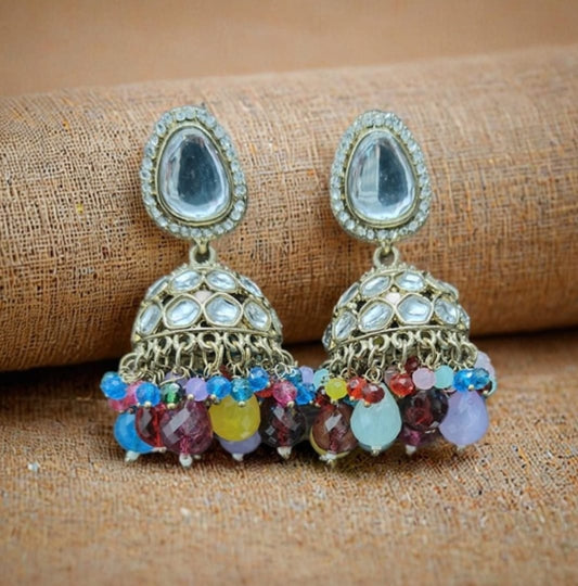 Silver Plated Alloy Jhumki Earring in Berlin