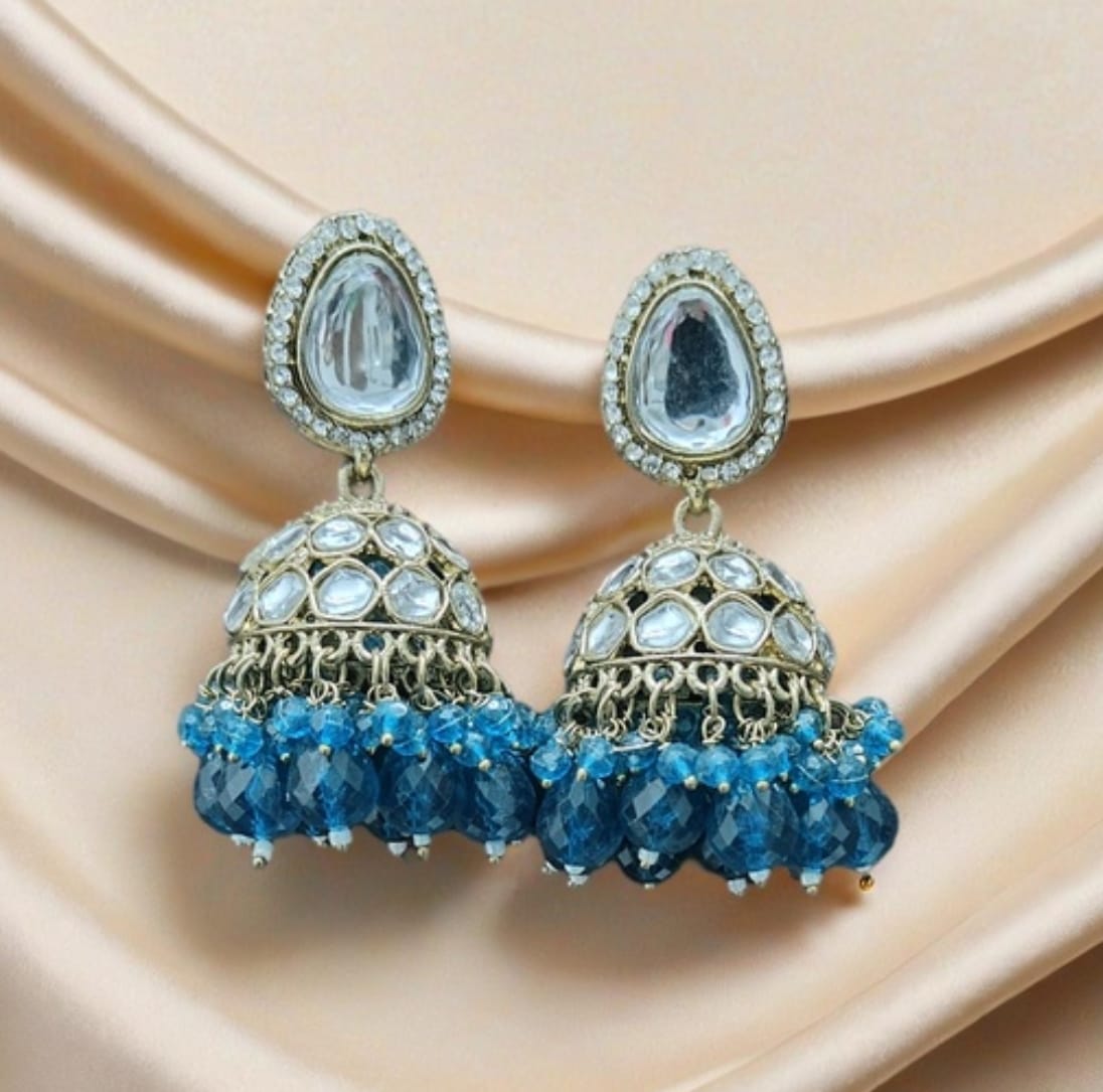 Silver Plated Alloy Jhumki Earring in Berlin