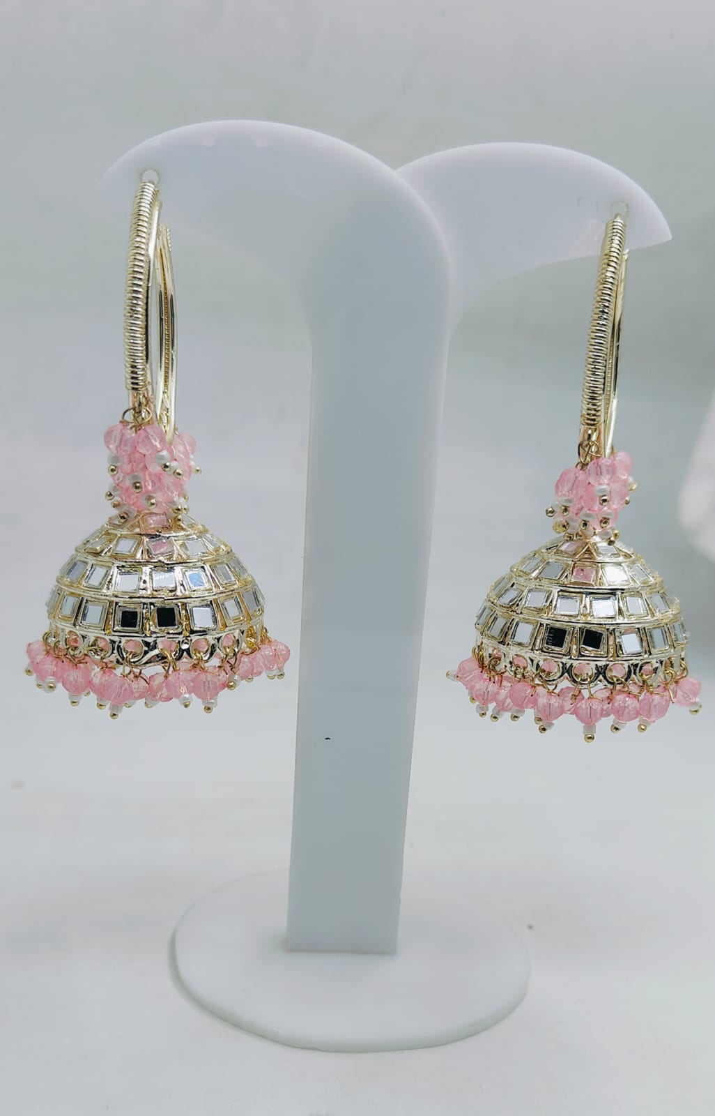 Beaded  Textured Round Shaped Jhumkas Earrings for Women in Germany