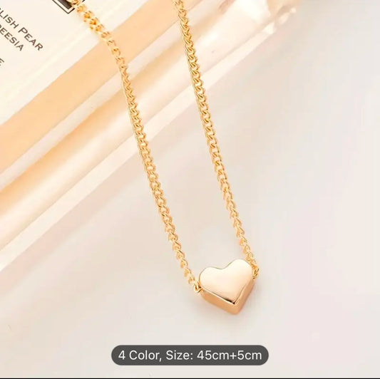 simple heart necklace heart clavicle chain for women and Girls in Germany
