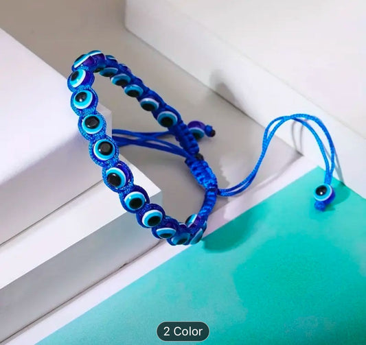 Handmade Blue Colour Thread With Silk Dori Evil Eye Bracelet in Berlin