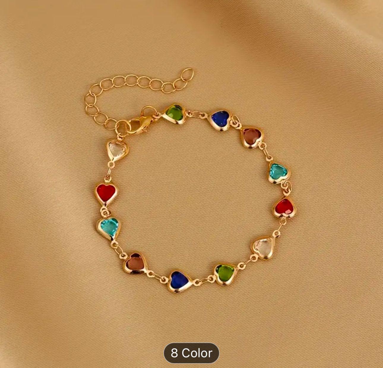 Heart Shape Colored Stone Bracelets Women Jewelry in Munich