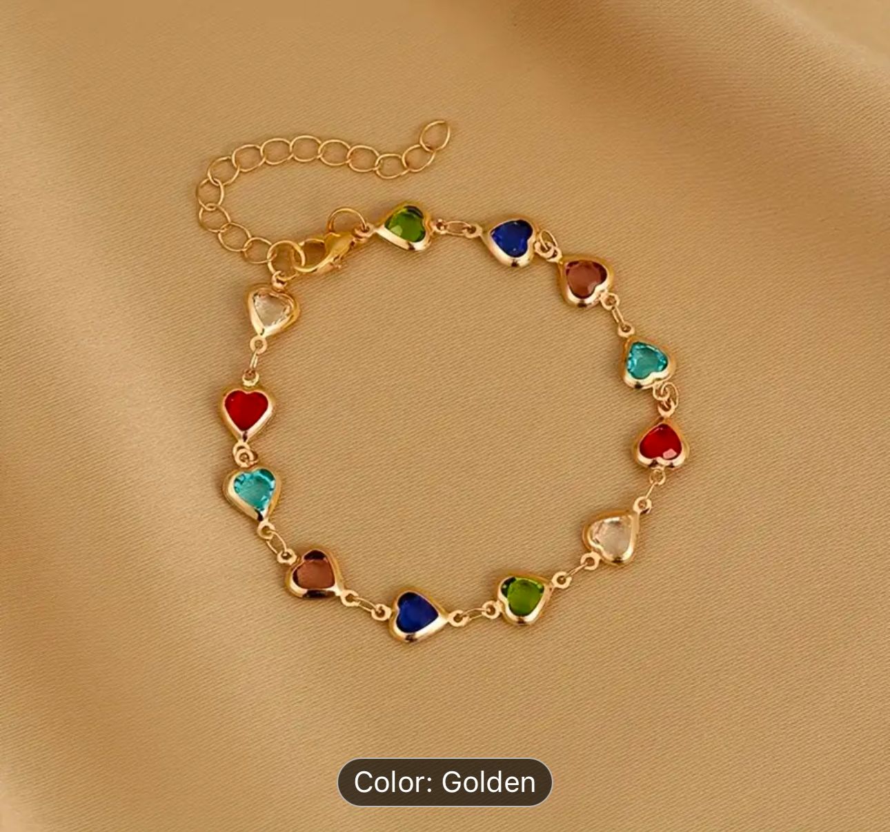 Heart Shape Colored Stone Bracelets Women Jewelry in Munich