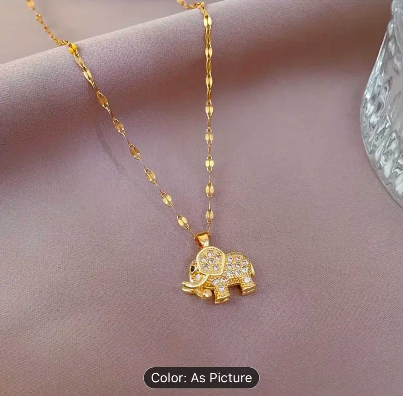 Stainless Steel Elephant Gold-Plated Chain in Germany