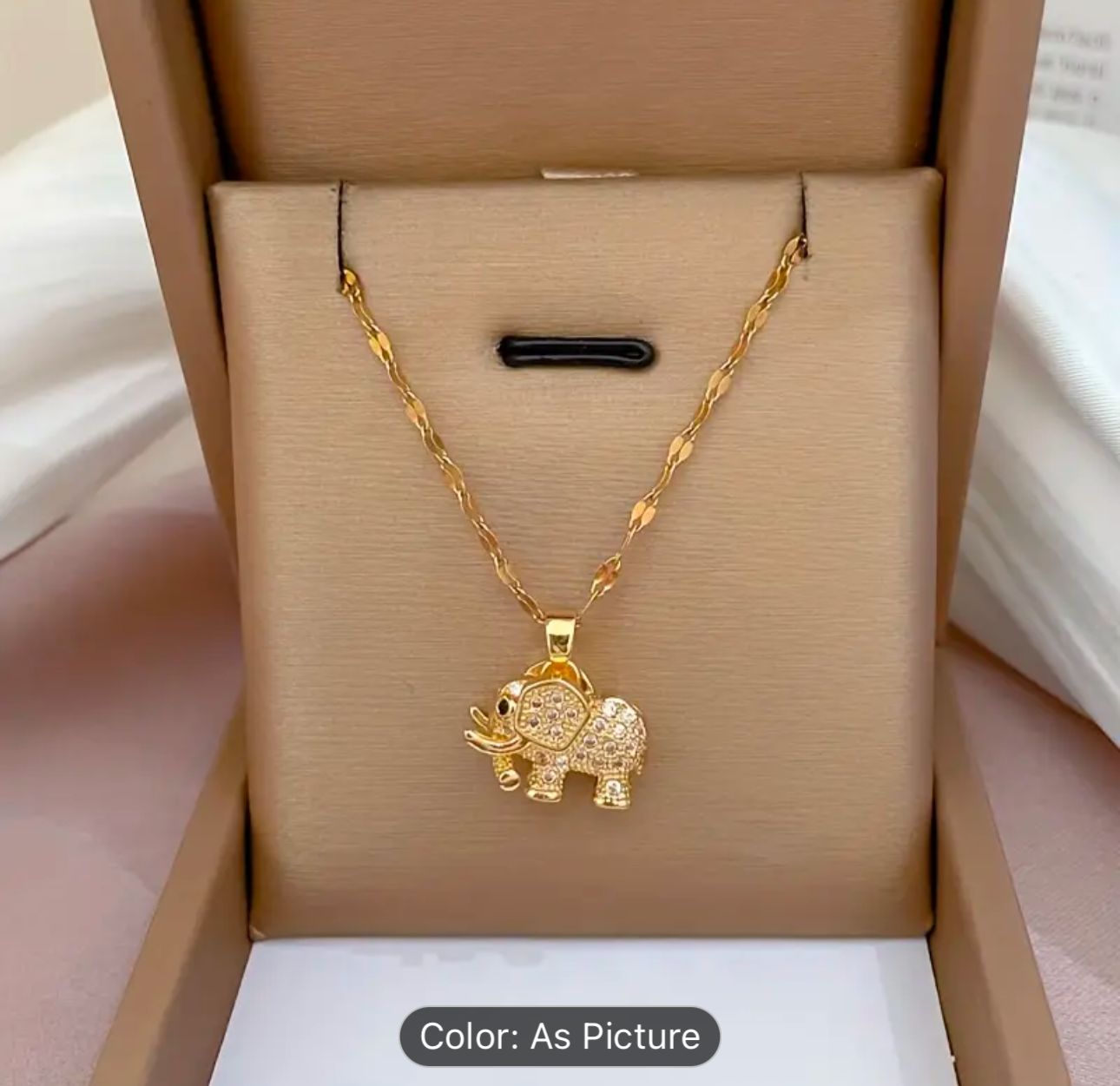 Stainless Steel Elephant Gold-Plated Chain in Germany