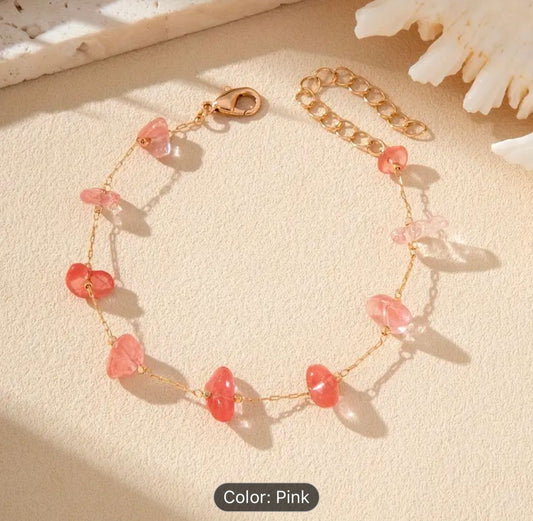 Natural Stone Beaded Ankle Bracelet in Germany