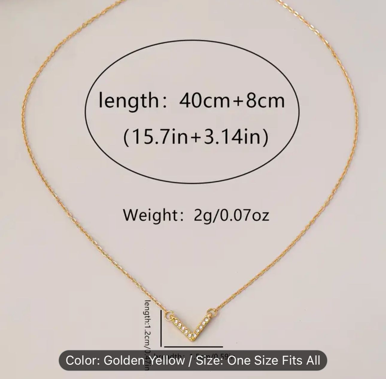 Rose Gold-Plated Cubic Zirconia-Studded Short Necklace in Germany
