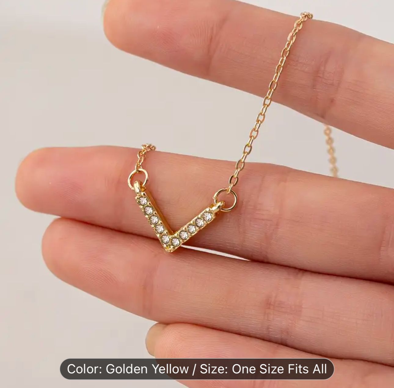 Rose Gold-Plated Cubic Zirconia-Studded Short Necklace in Germany