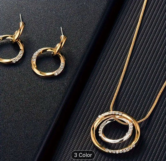 Fashion rose gold jewelry set for women in Germany