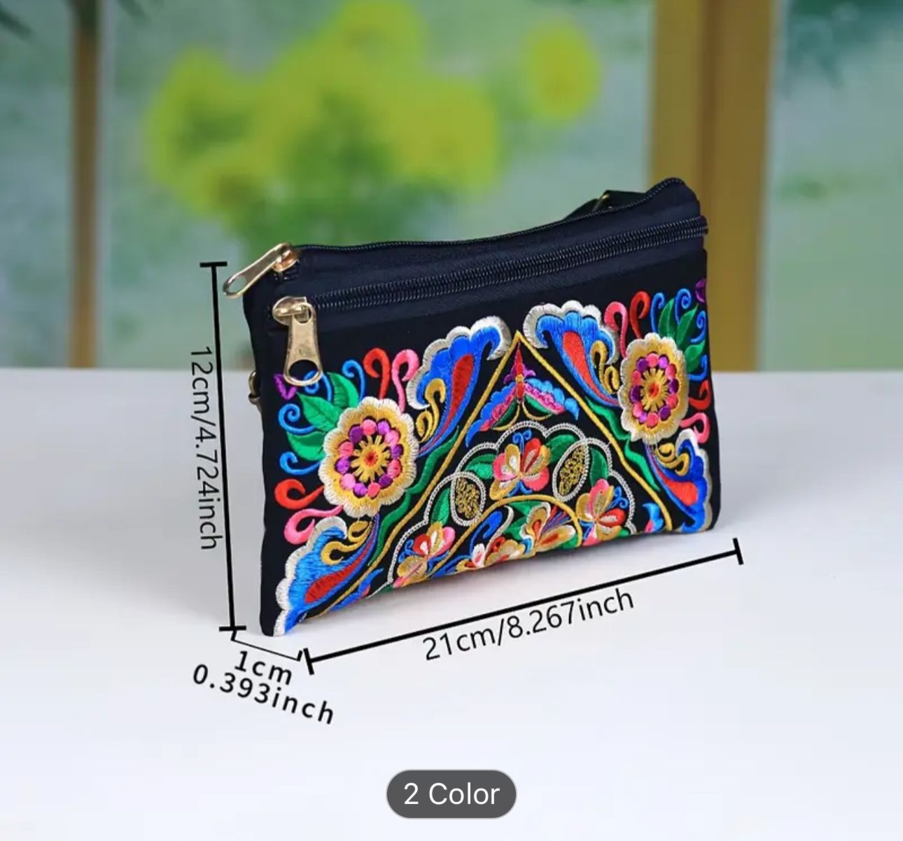 Bohemian Style Clutch Bag, Embroidered Wrist Bag in Berlin