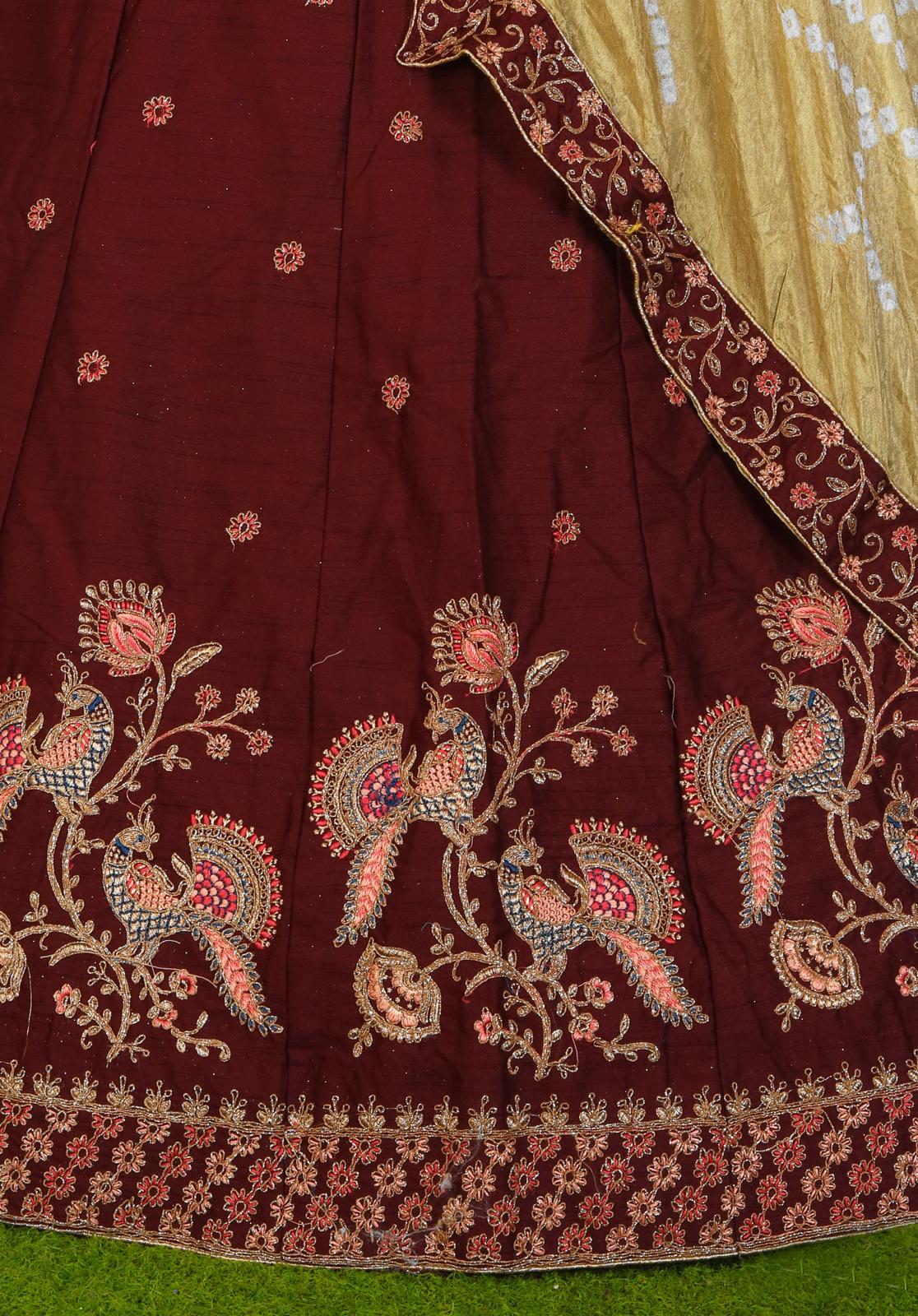 Maroon Elegance Lehenga Choli With Dupatta in Berlin