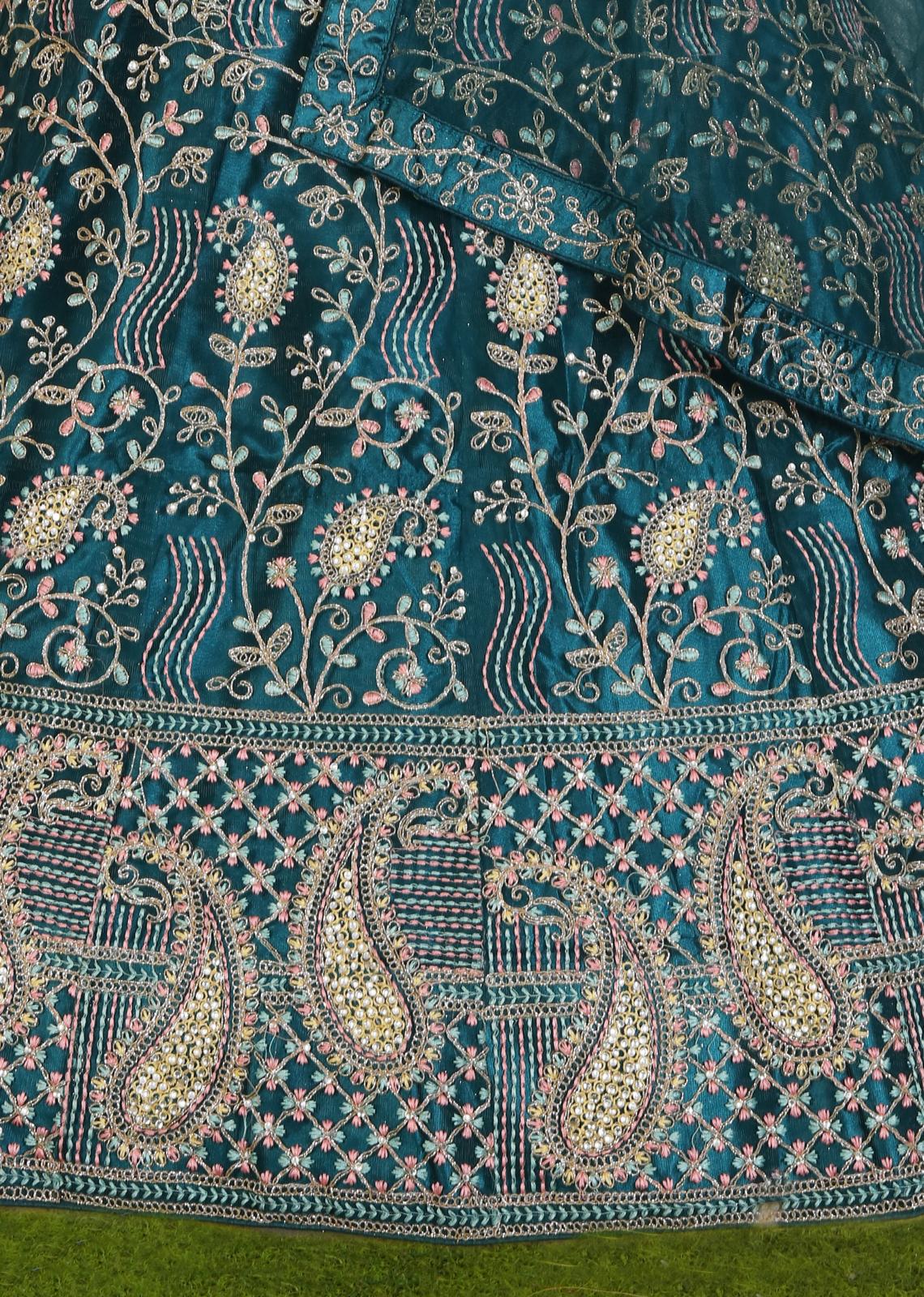 DESIGNER EMBROIDERY WORK LEHENGA CHOLI IN GERMANY