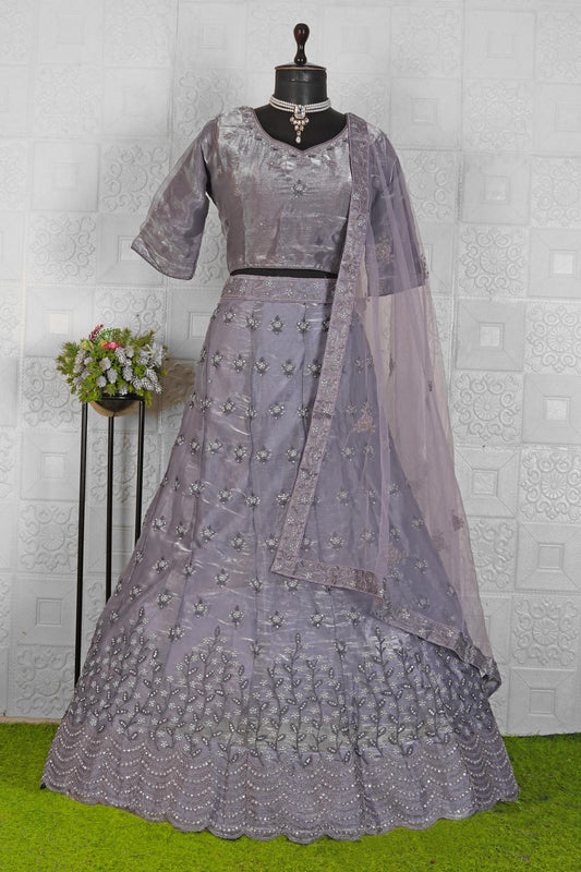 Embroidered Stitched Lehenga Choli with dupatta in Germany