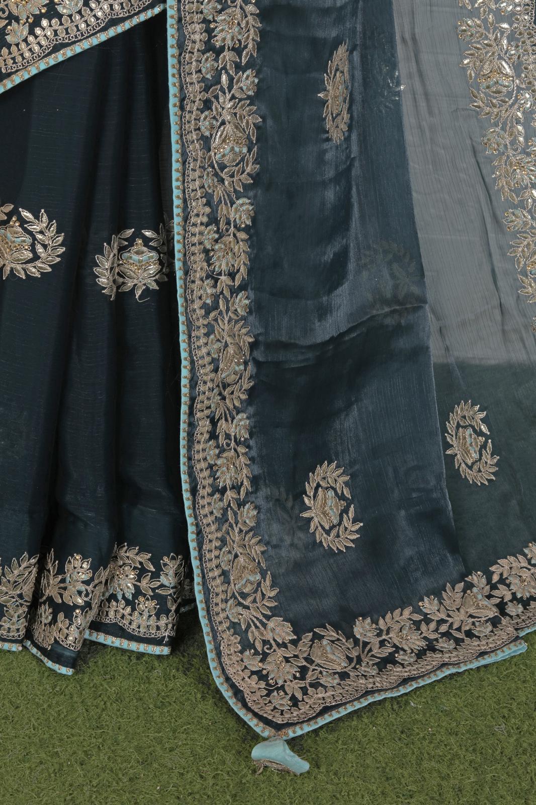 New Heavy Embroidery Work Saree for women in Germany