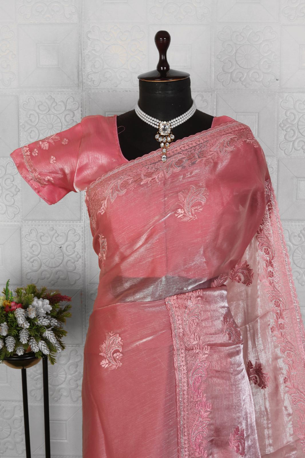 Pretty Organza saree in Germany