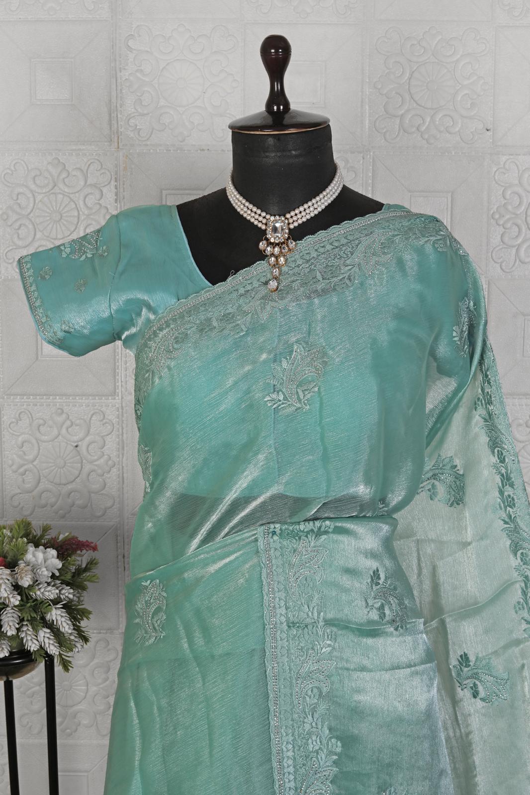 Beautiful Organza saree in Germany