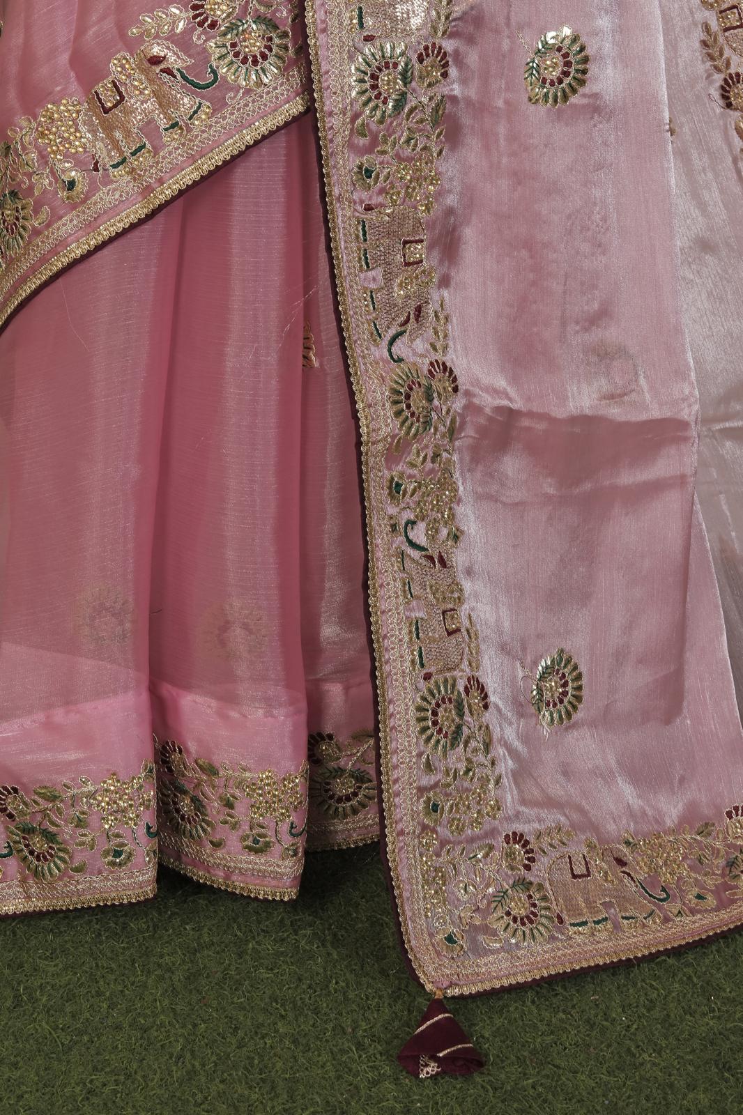 Unique Embroidered Organza Saree in Berlin