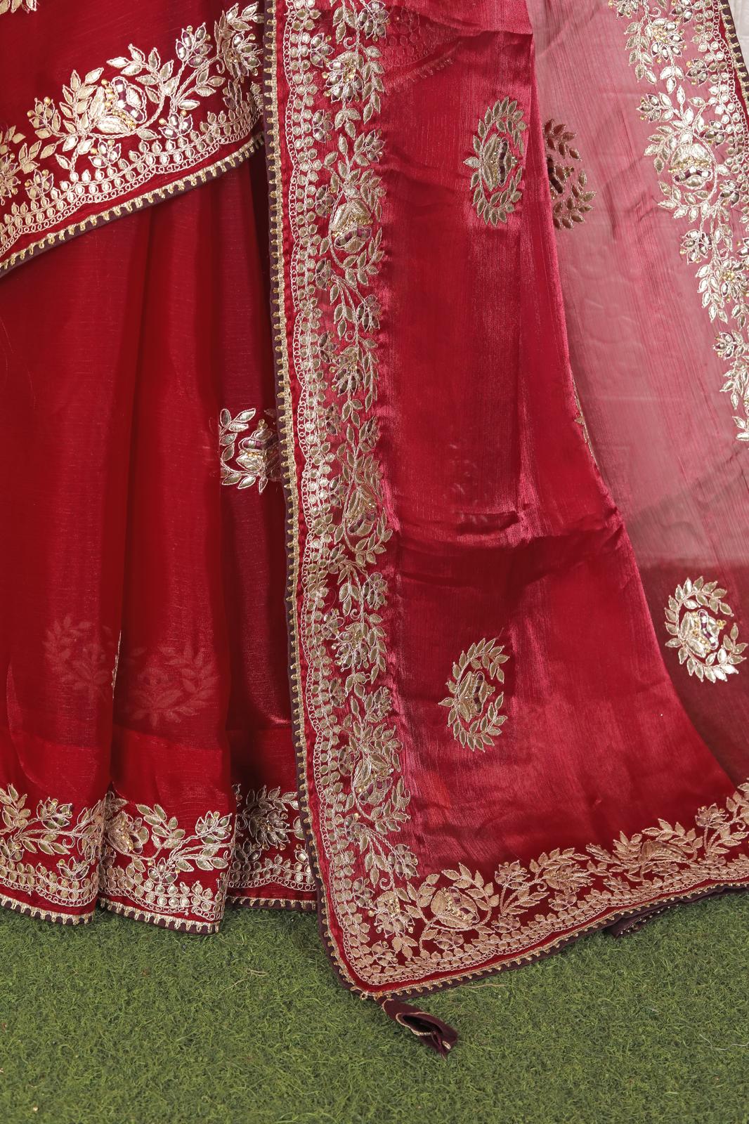 Beautiful Organza saree with stitched blouse in Munich