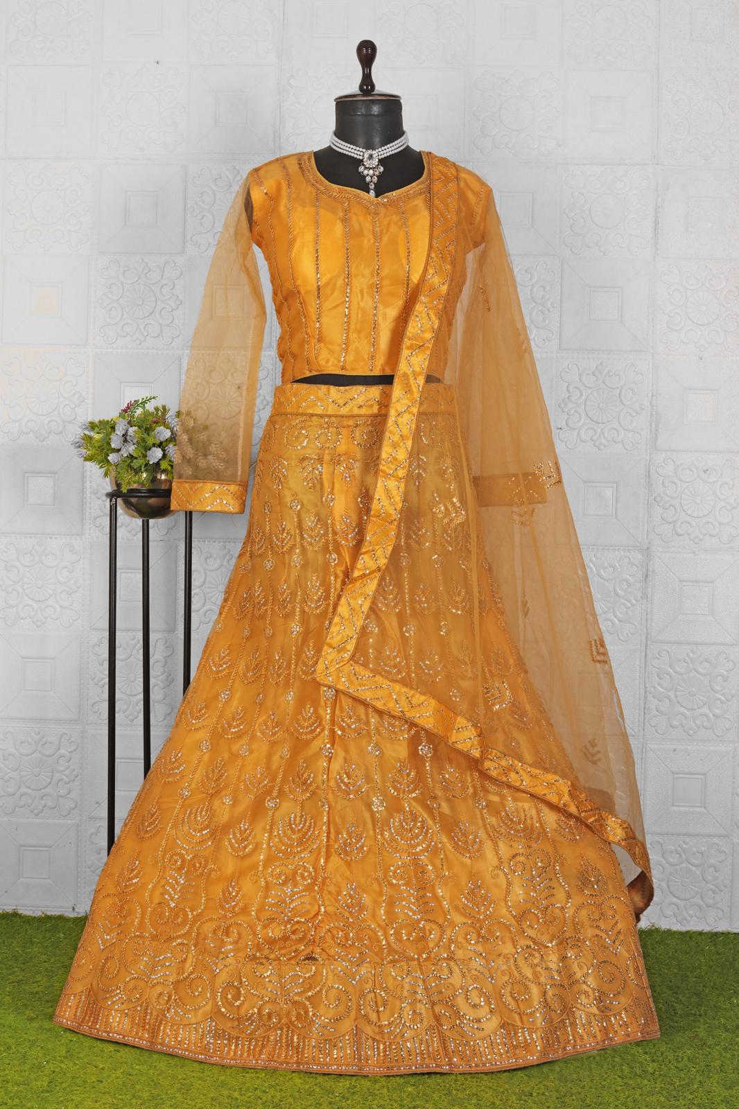 Beautiful Embroided net Lehanga in Munich