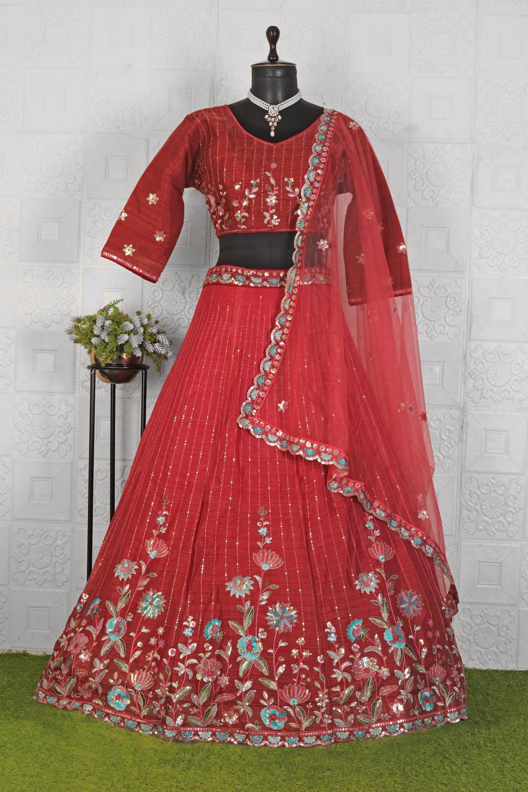 Women Embellished Flared Lehenga Choli Set in Germany