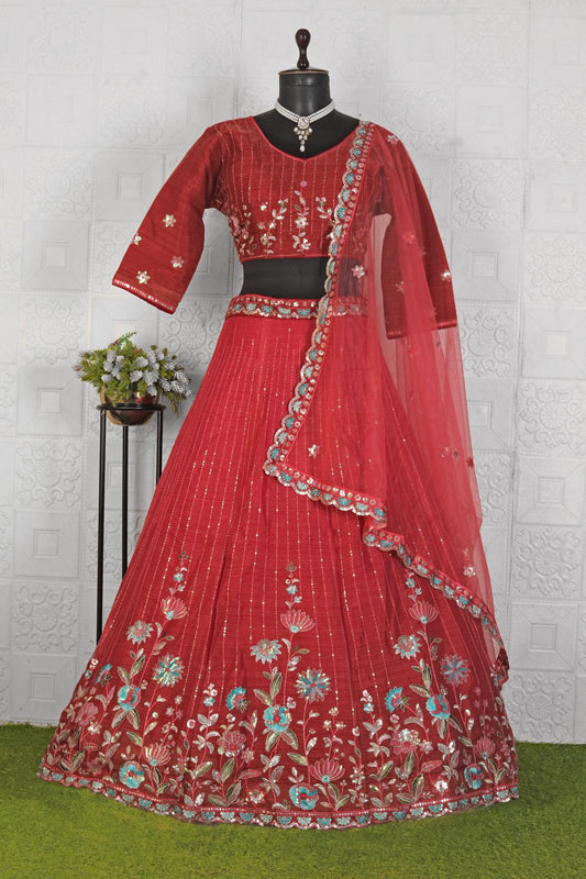 Women Embellished Flared Lehenga Choli Set in Germany