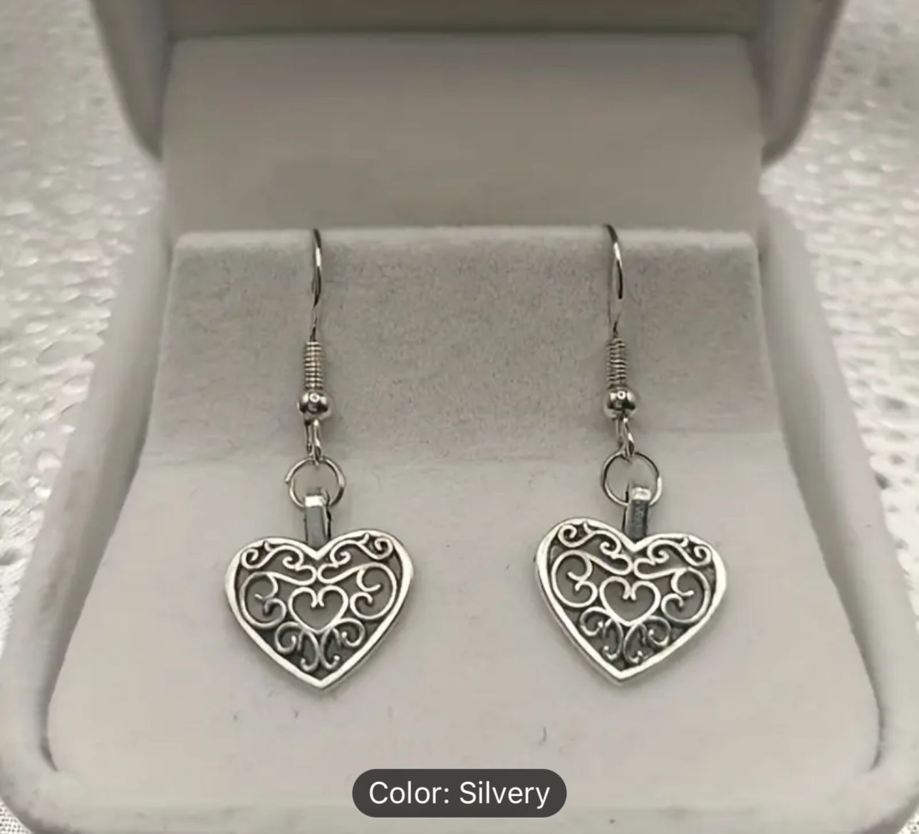 Filigree Heart Earrings in Germany