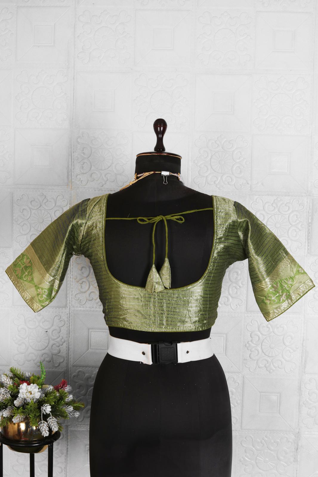 Green soft silk saree in Berlin