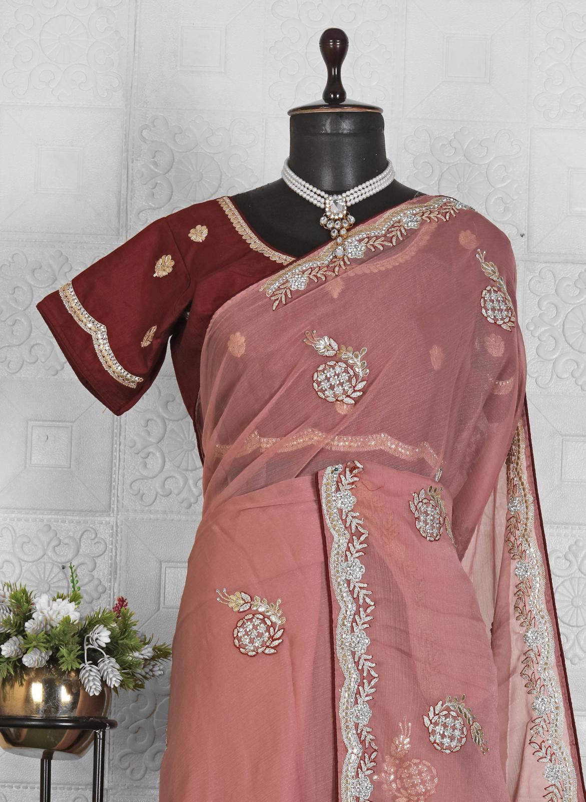 Beautiful Chiffon Saree in Germany