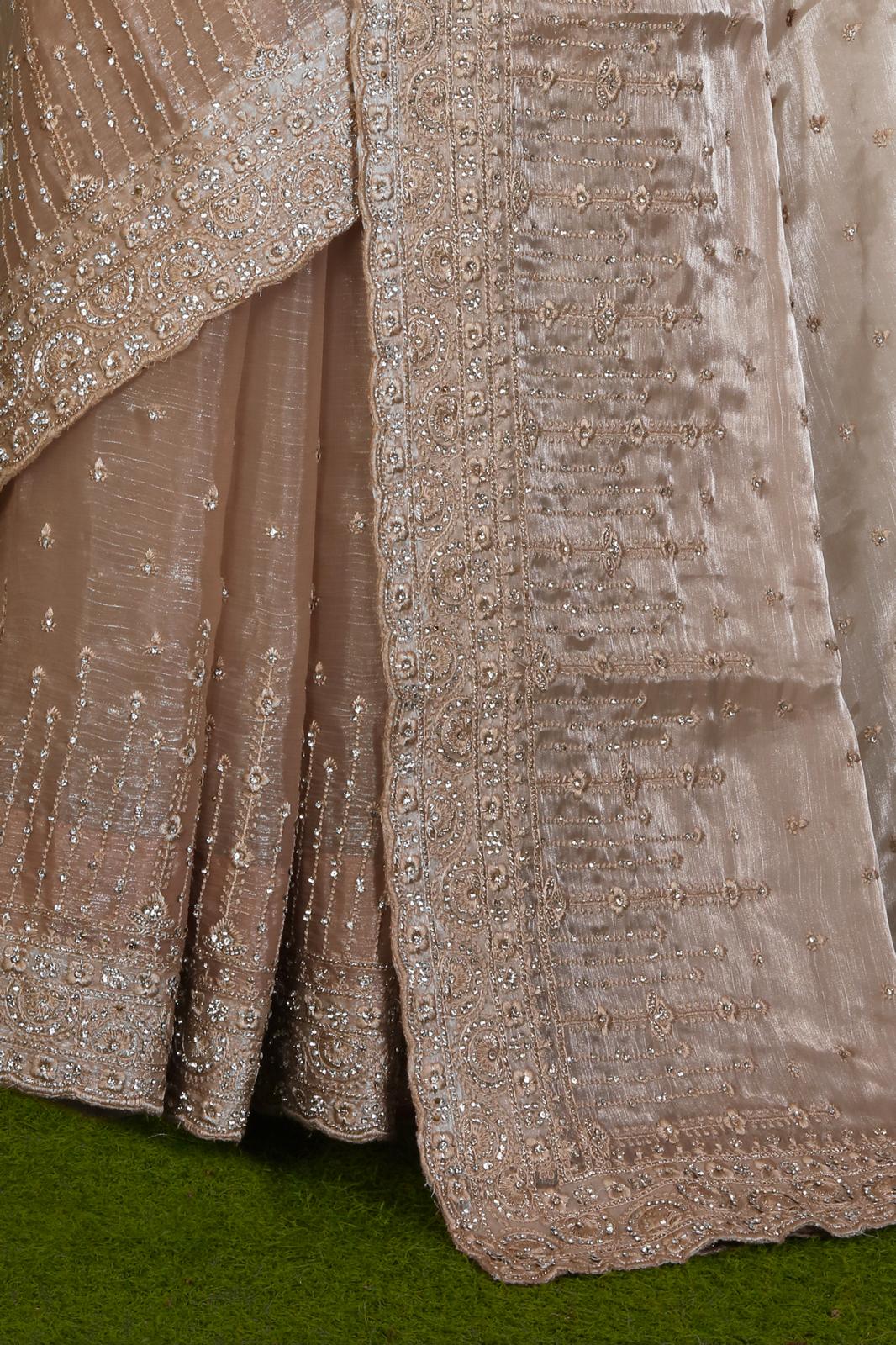 Chiffon Embroidered Saree Set Munich