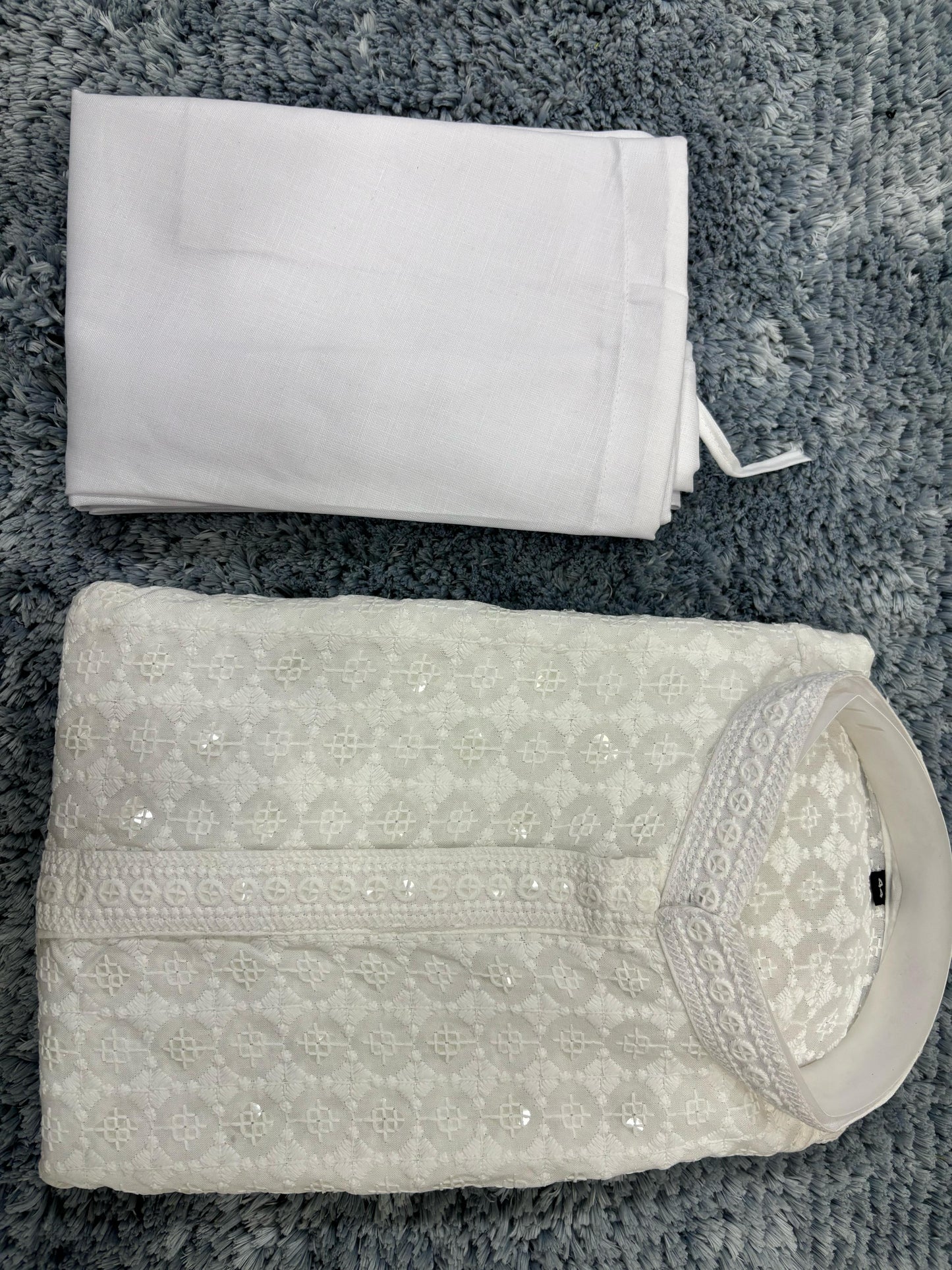 MENS CHIKENKARI HEAVY RAYON KURTA IN GERMANY