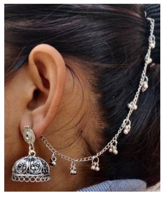 German Silver Earchain Stud Jhumki in Berlin