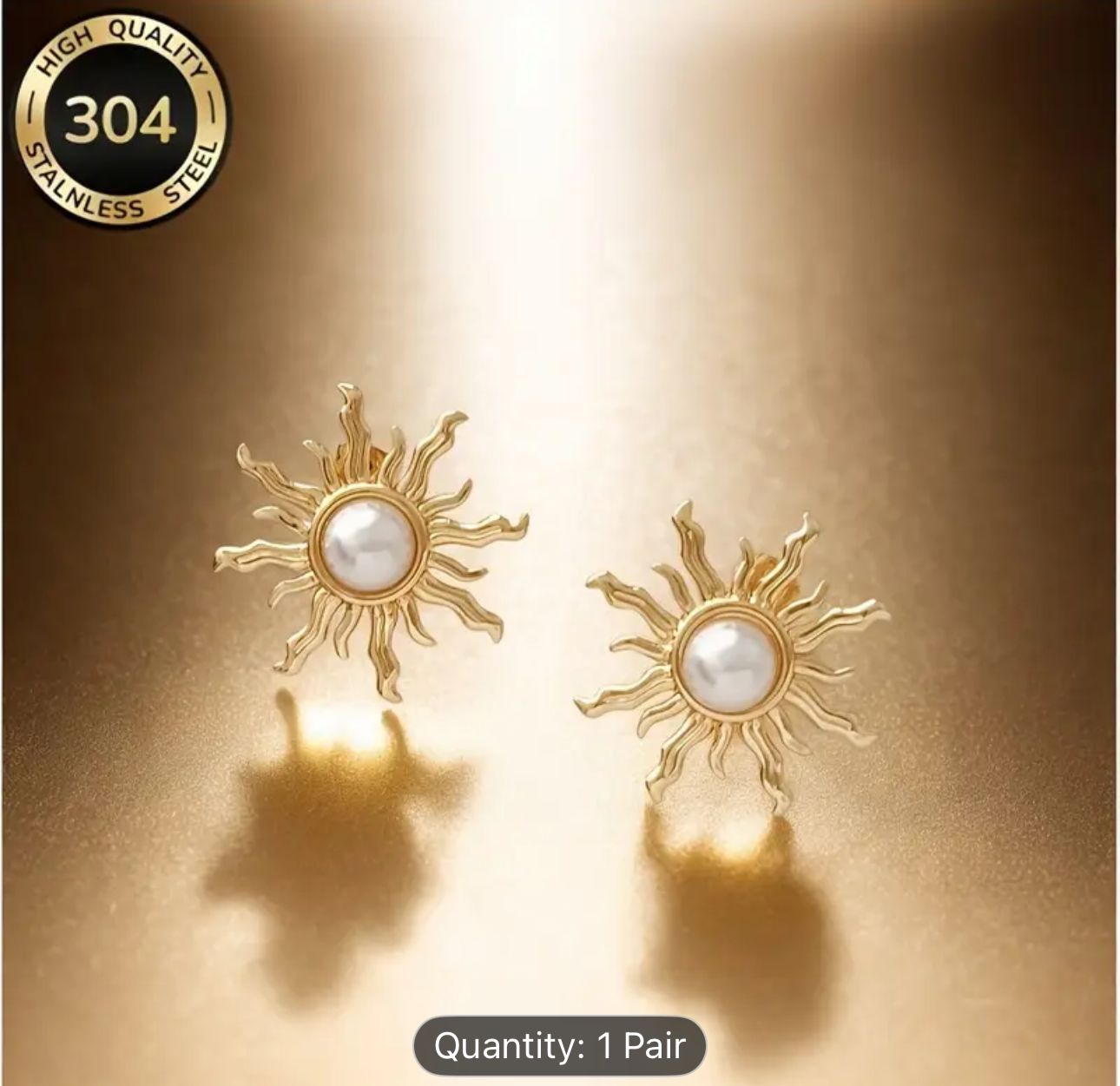 Pearl Sun Earrings Earrings in Berlin