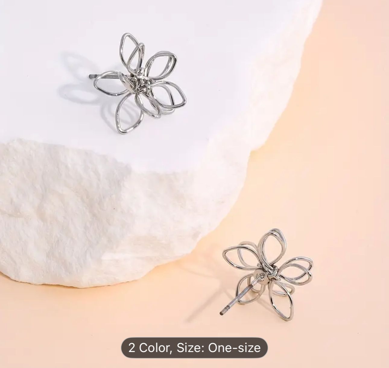 Silver-Toned Studs Earrings in Germany