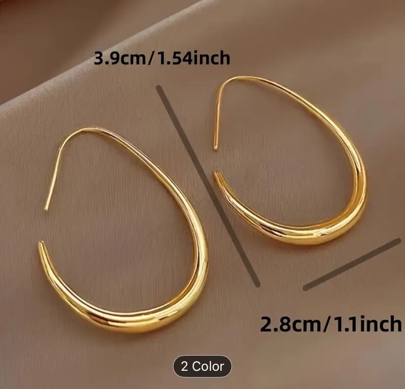 Teardrop Hoop Earrings for Women in Munich