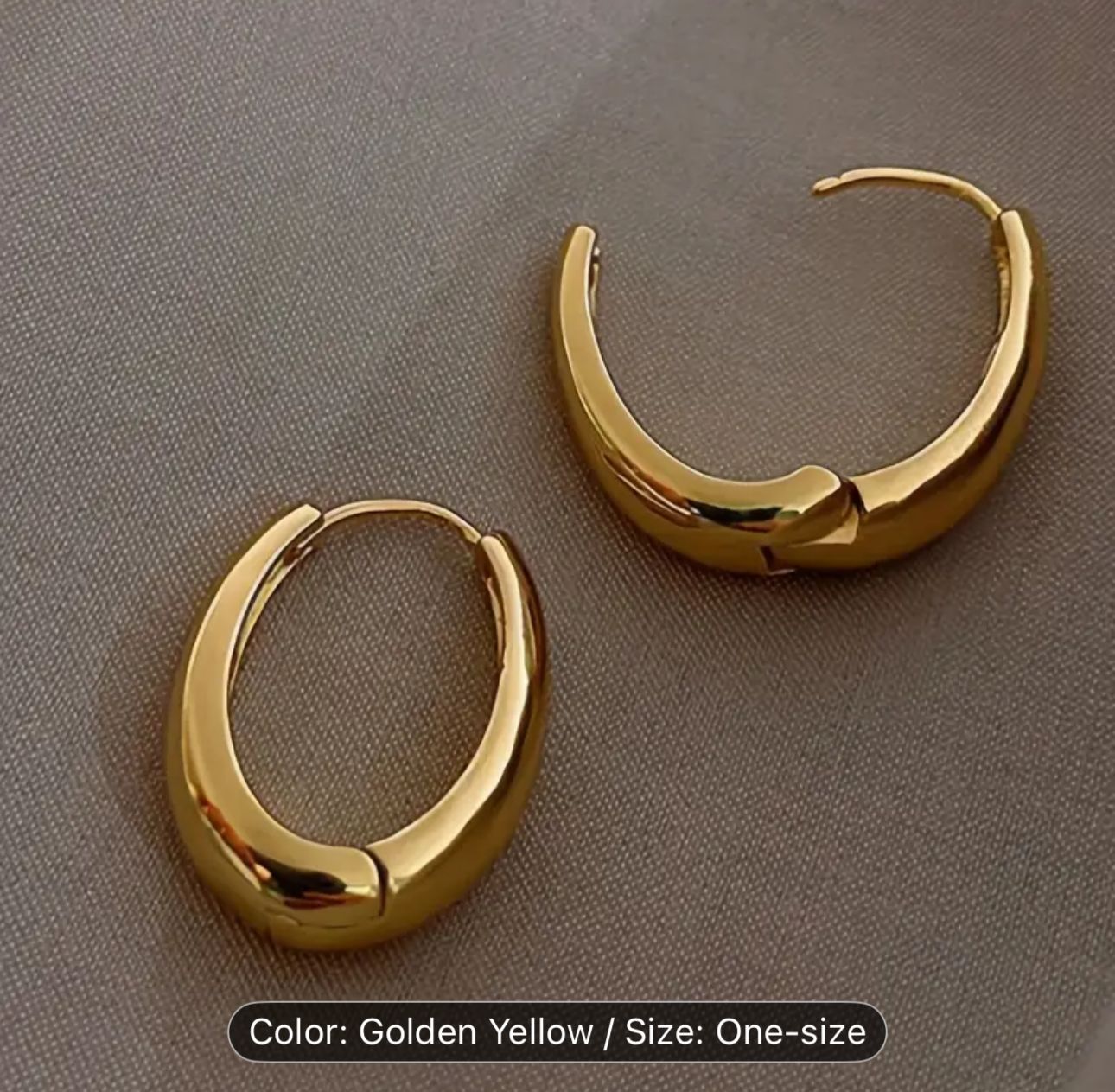 Shiny Golden Glamorous Hoops Earrings for Women and Girls in Germany