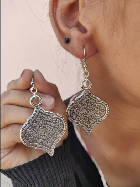 German Silver Oxidised Earrings for Women and Girls in Munich