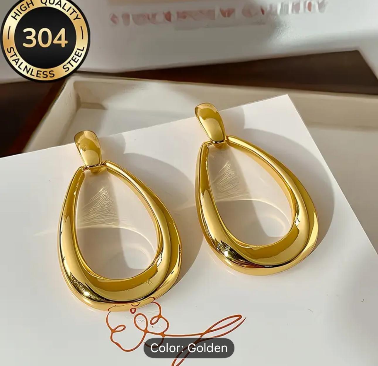 Fash Flow Vintage Hollow Water Korean Earrings in Germany