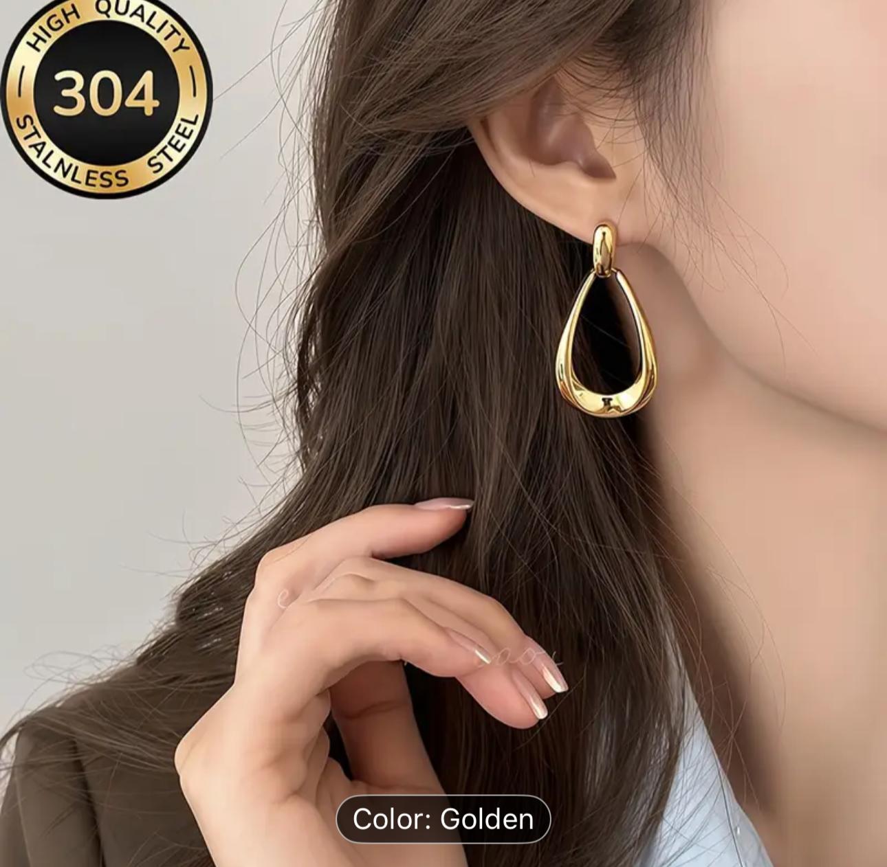Fash Flow Vintage Hollow Water Korean Earrings in Germany