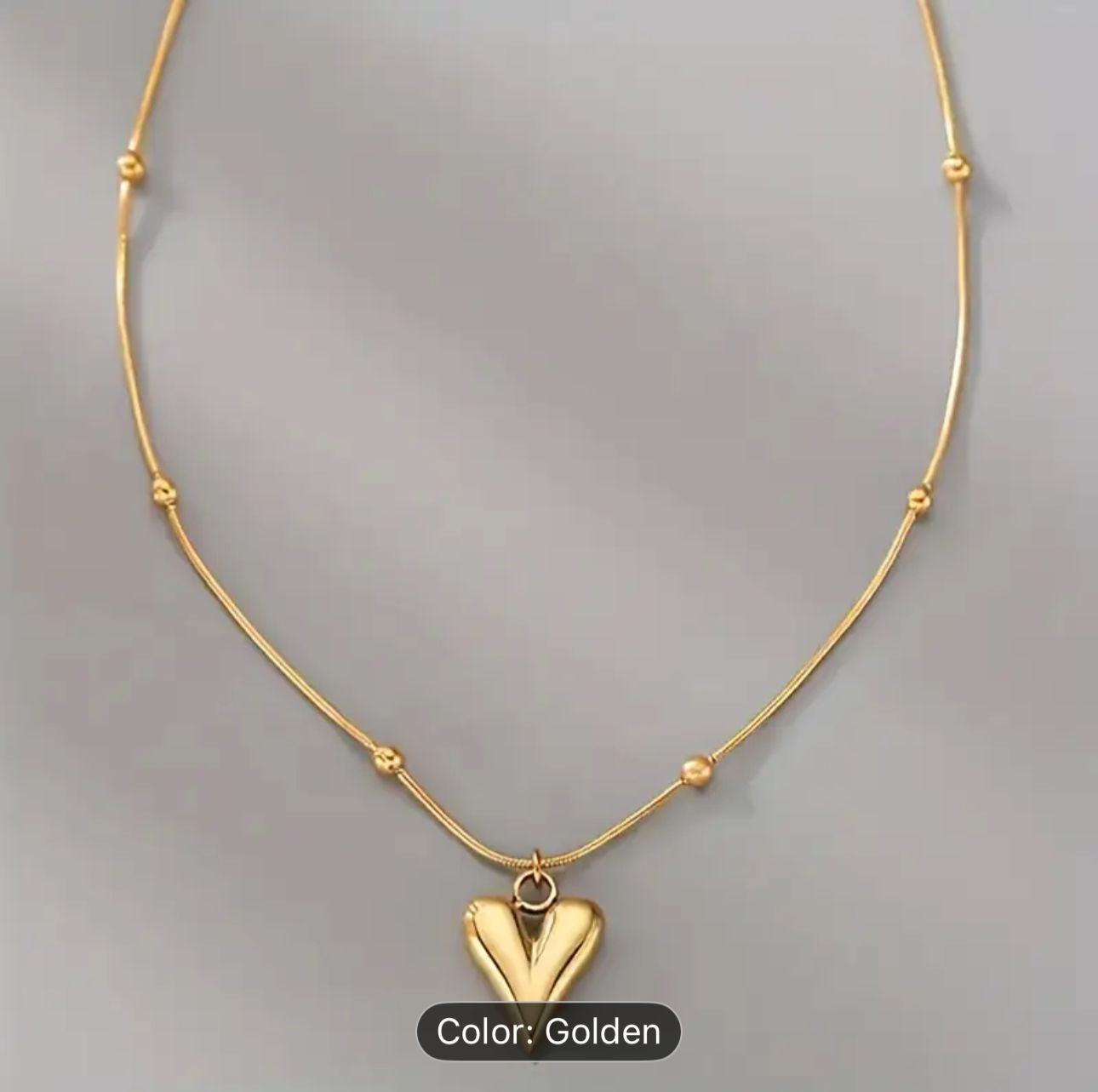 Gold Fashion Heart Pendant Necklace Woman Choker Stainless Steel in Berlin