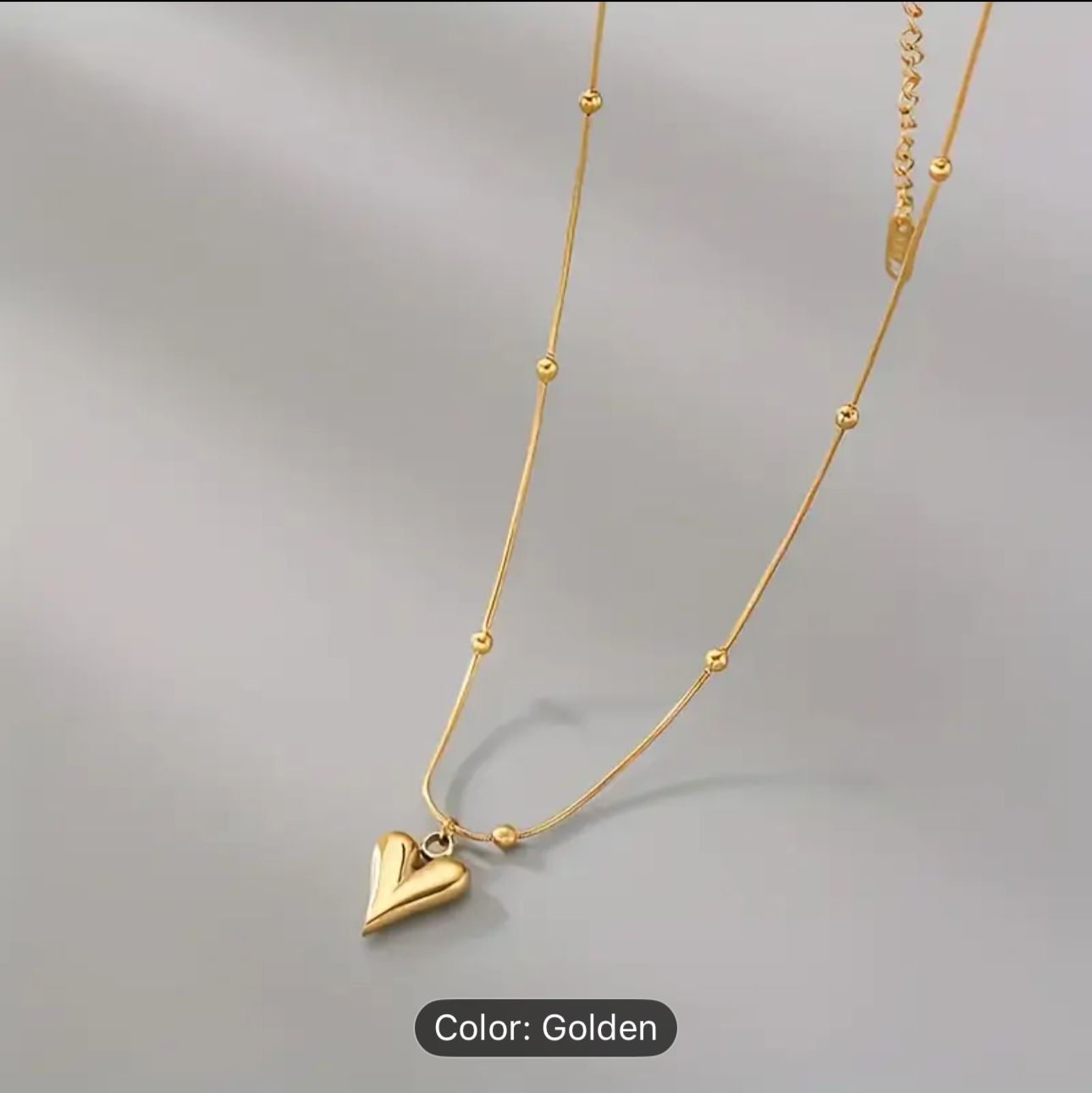 Gold Fashion Heart Pendant Necklace Woman Choker Stainless Steel in Berlin