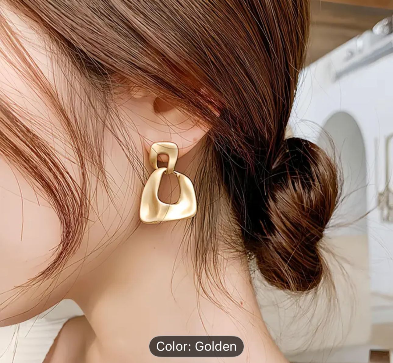 Modern Geometric Drop Earrings in Berlin