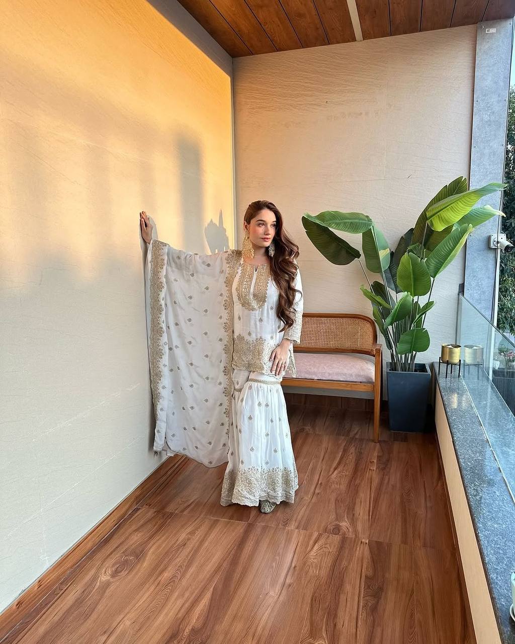 Heavy Embroidery Sequence Work Top-Plazo And Dupatta Set in Germany