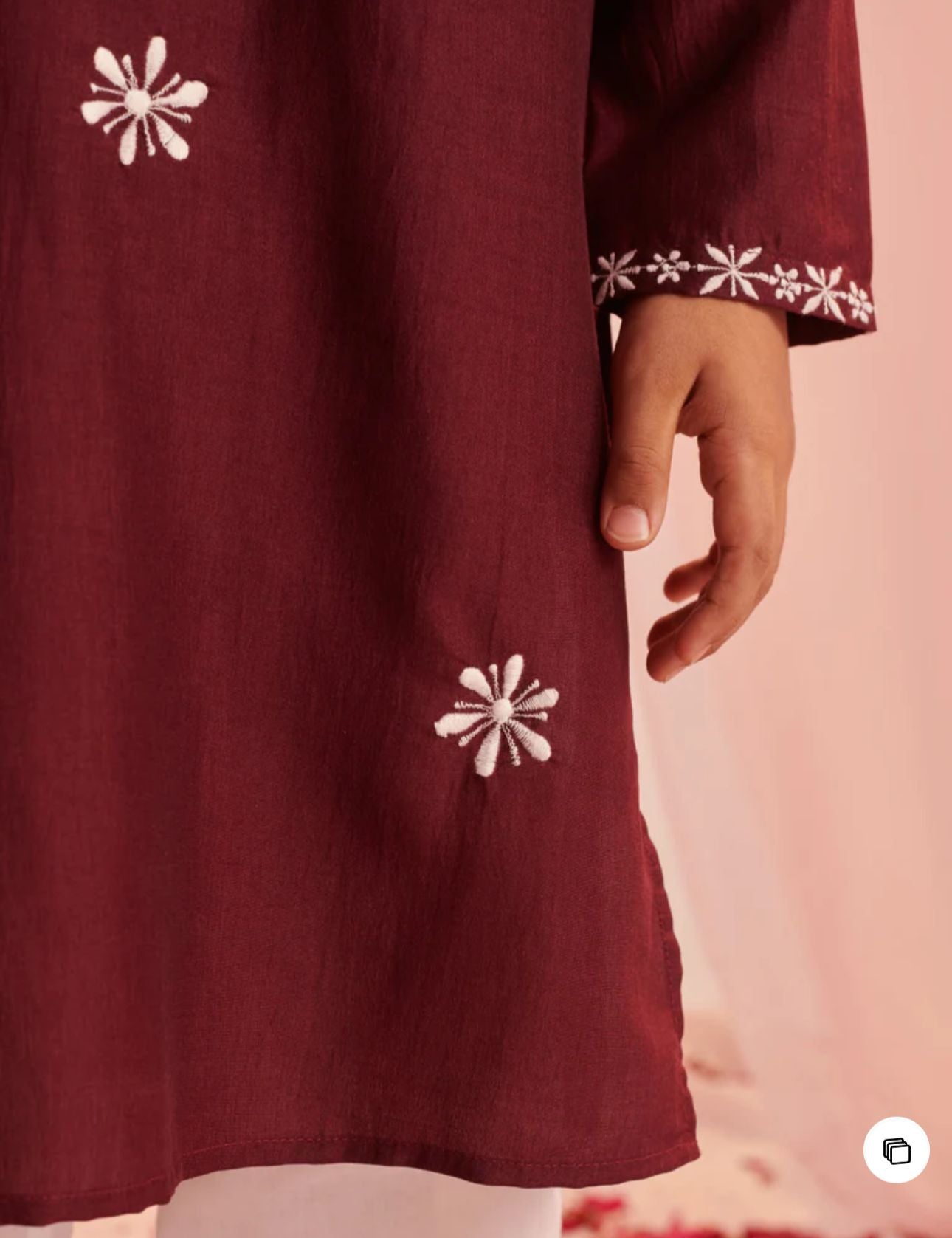 Boys Embroidered Regular Kurta with Pyjamas in Munich