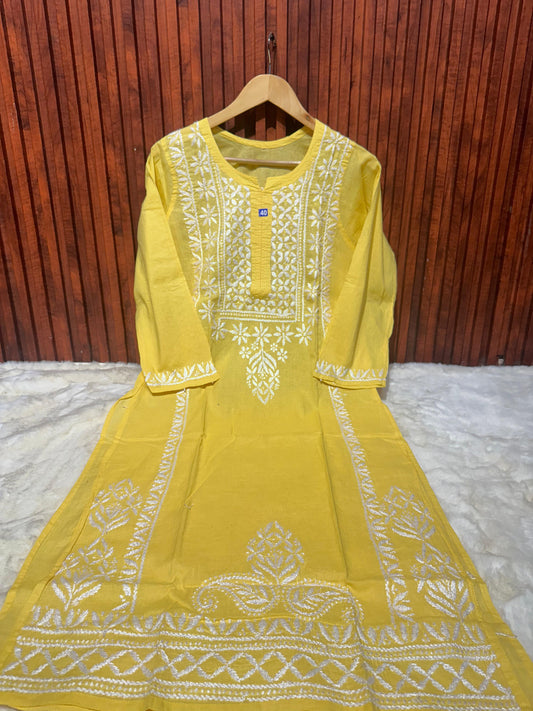 Pure Cotton Chikankari Kurti in Germany