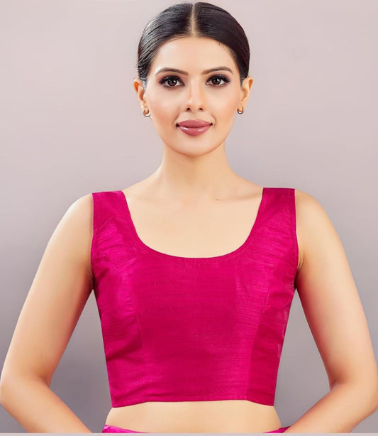 Women's Readymade Art Silk Sleeveless Saree Blouse in Germany