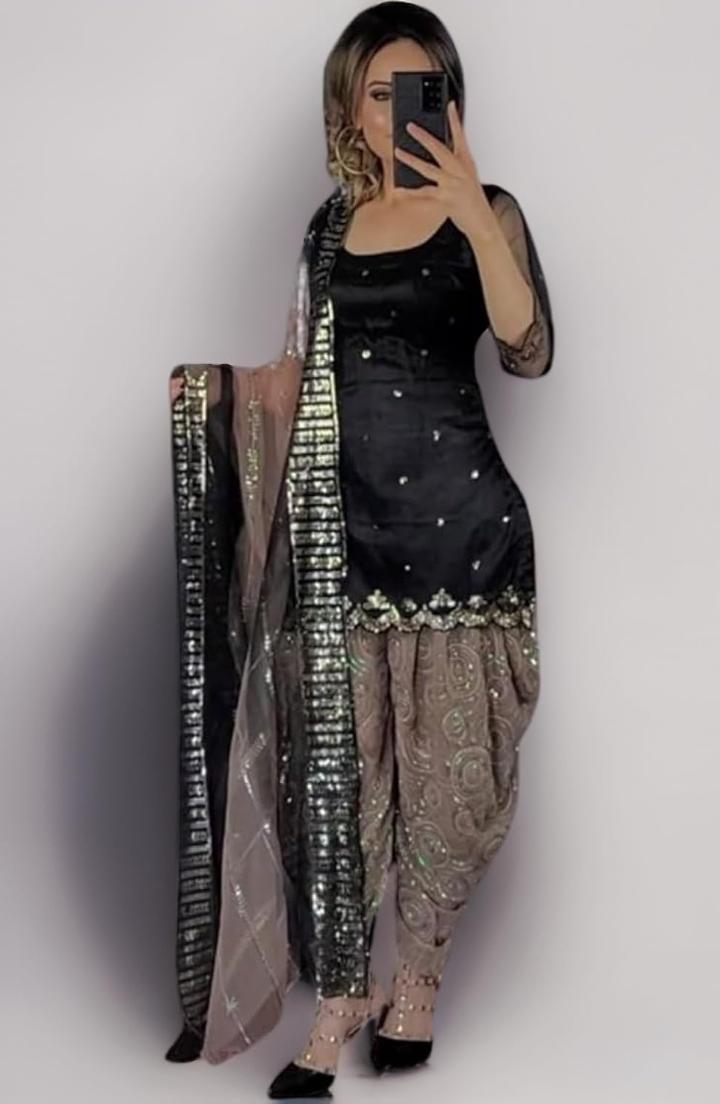 WOMEN'S Georgette Stitched Dhoti and Kurta in Germany