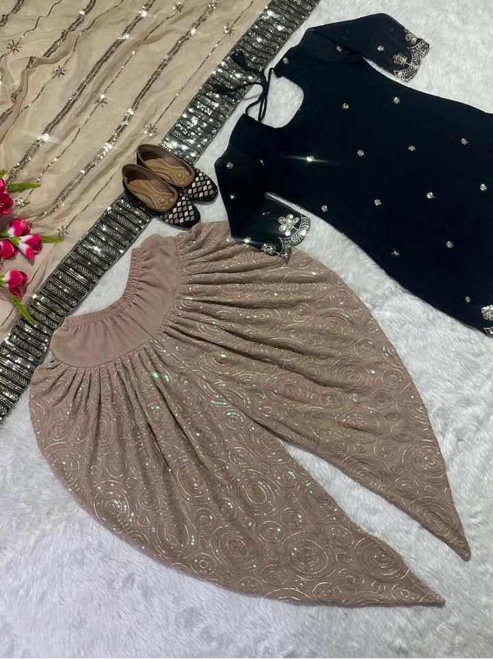 WOMEN'S Georgette Stitched Dhoti and Kurta in Germany