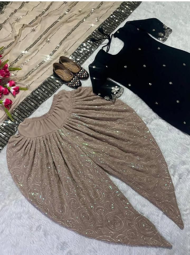 WOMEN'S Georgette Stitched Dhoti and Kurta in Germany